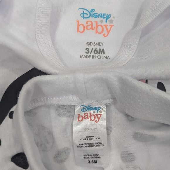 Disney Outfit Bundle Lot Bambi Bambo 101 Dalmatians Minnie Mouse Girls 3-6 Month - Picture 4 of 8